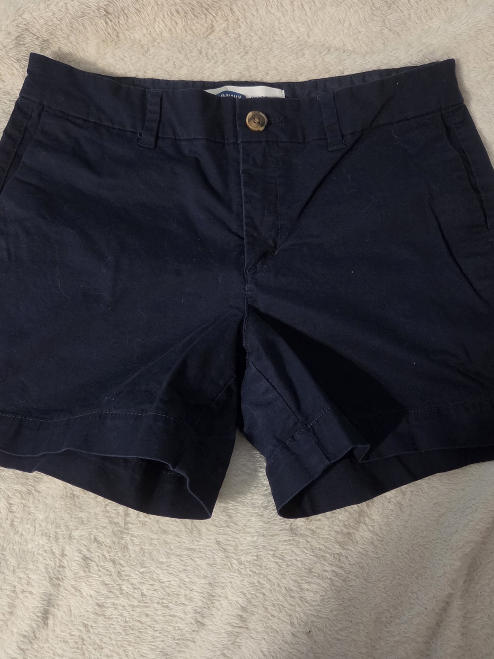 Old Navy Women's Navy Cotton Bermuda Shorts